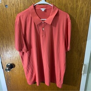 Calvin Klein Red Polo Shirt Soft Knit Fabric